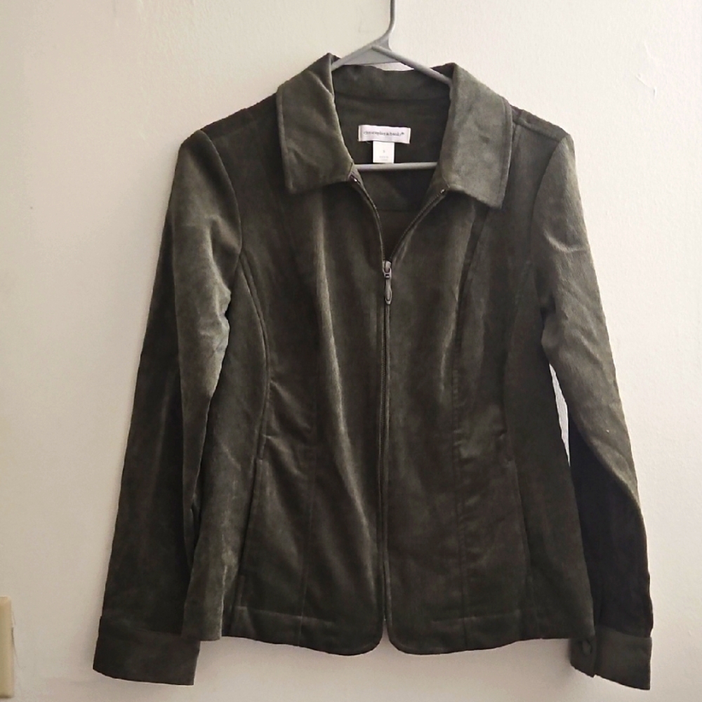 Christopher & Banks Green Utility Jacket